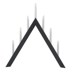 Chandelier de l'Avent Arrow 64,5cm, Gris