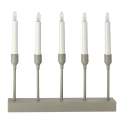 Chandelier de l'Avent portable 30 cm Kindle, Beige