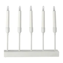 Chandelier de l'Avent portable 30 cm Kindle, Blanc