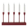 Chandelier de l'Avent portable 30 cm Kindle, Rouge foncé