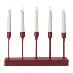 Chandelier de l'Avent portable 30 cm Kindle, Rouge foncé