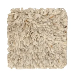 Échantillon de tapis Cozy en laine, Beige
