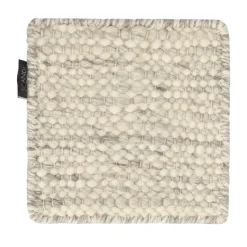Échantillon de tapis Fawn en laine, Blanc