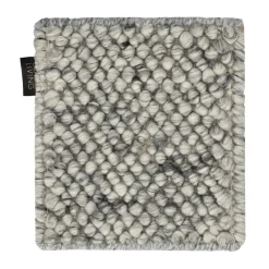 Échantillon de tapis Flock en laine, Gris naturel
