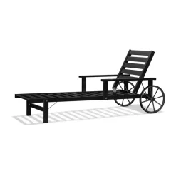 Chariot de repos 31, Noir, 79x174 cm