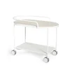 Chariot de service Lene, white, placage de frêne pigmenté blanc