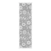 Chemin de table Flowering 35x120 cm, Gris