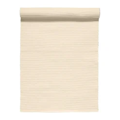 Chemin de table Uni 45x150 cm, Crème beige