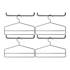 Cintre String lot de 4, Noir