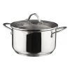 Cocotte avec couvercle en verre Kosmo 22 cm 3 L, Acier inoxydable