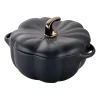 Cocotte citrouille en grès noir Staub, 0,7 L