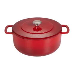 Cocotte Combekk Enameled en fonte émaillée Ø24 cm, Cherry