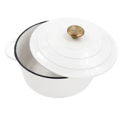 Cocotte en fonte Nordwik 5 l, Blanc