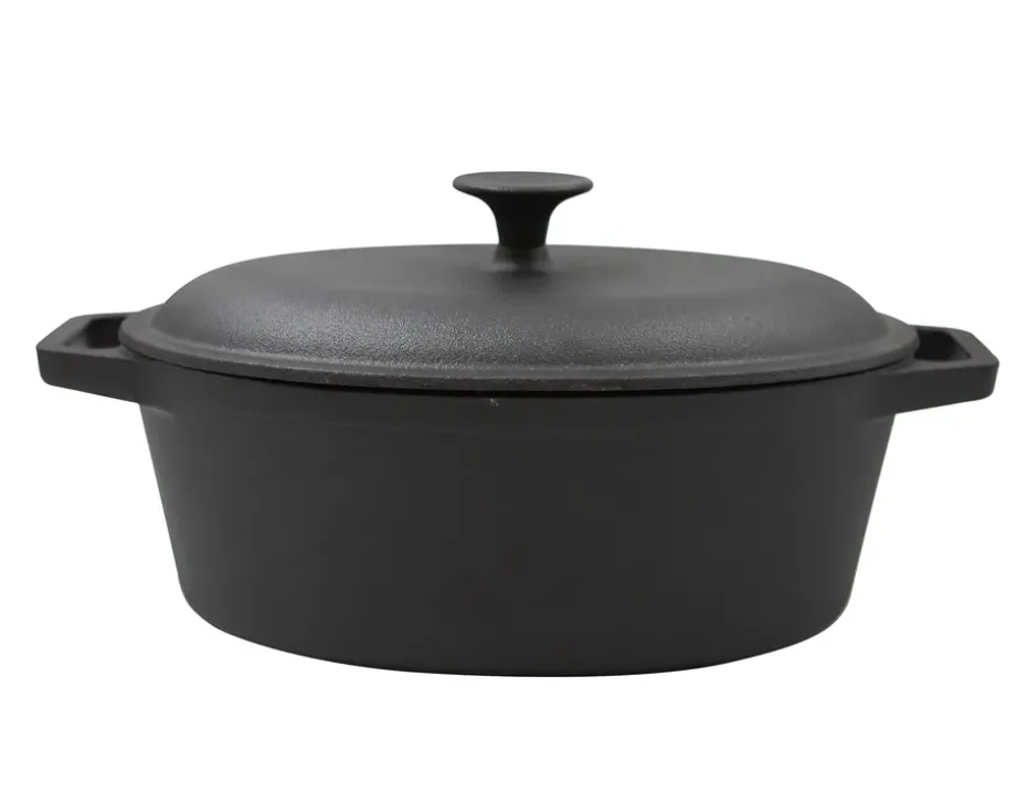 Cocotte en fonte oval Nordwik 4 l, Noir