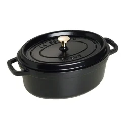 Cocotte en fonte ovale Staub 4,2 l, noir