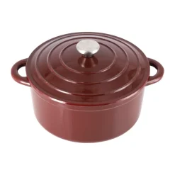 Cocotte en fonte ronde Nordwik 5 l, Bordeaux