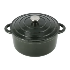 Cocotte en fonte ronde Nordwik 5 l, Vert