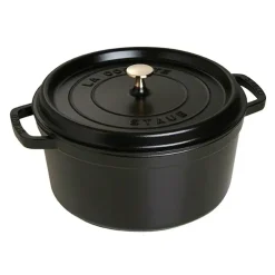 Cocotte en fonte ronde Staub 6,7 l, noir