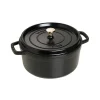 Cocotte en fonte ronde Staub 5,2 l, noir