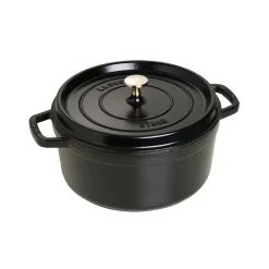 Cocotte en fonte ronde Staub 5,2 l, noir
