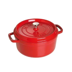 Cocotte en fonte ronde Staub 5,2 l, rouge