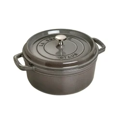 Cocotte en fonte ronde Staub 5,2 l, gris