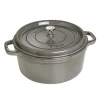 Cocotte en fonte ronde Staub 6,7 l, gris