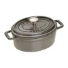 Cocotte ovale La Cocotte Staub 0,6 L, Gris graphite