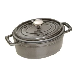 Cocotte ovale La Cocotte Staub 0,6 L, Gris graphite