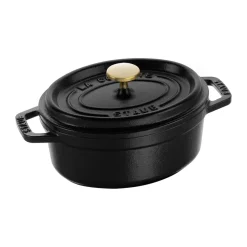 Cocotte ovale La Cocotte Staub 0,6 L, Noir
