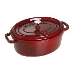 Cocotte ovale La Cocotte Staub fonte 4,2 L, Rouge grenadine
