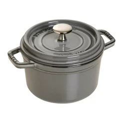 Cocotte ronde La Cocotte Staub fonte 0,8 L, Gris graphite
