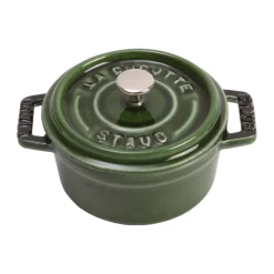 Cocotte ronde La Cocotte Staub fonte 0,25 L, Basilic vert