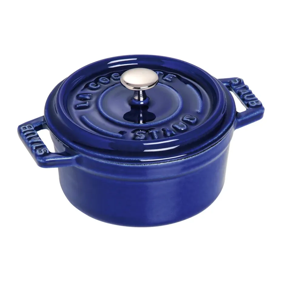 Cocotte ronde La Cocotte Staub fonte 0,25 L, Bleu foncé