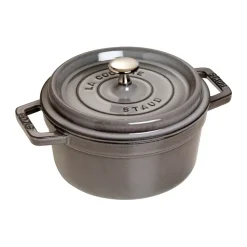 Cocotte ronde La Cocotte Staub fonte 2,2 L, Gris graphite