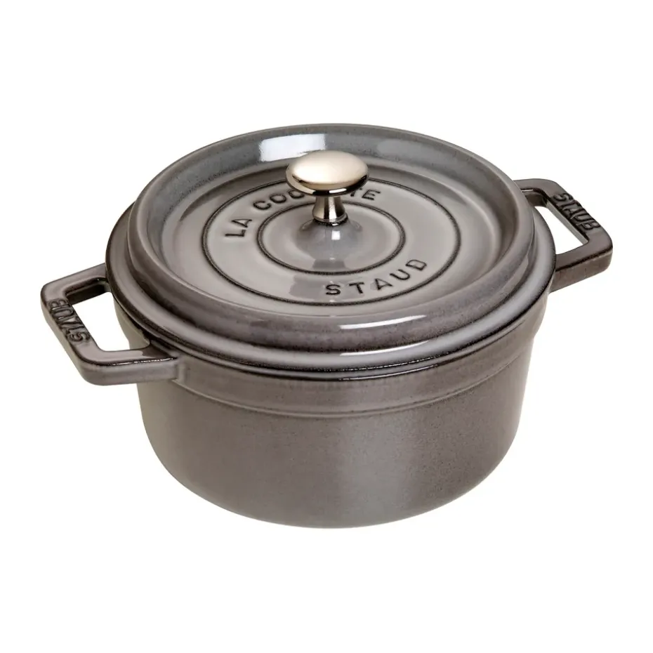 Cocotte ronde La Cocotte Staub fonte 2,2 L, Gris graphite
