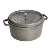 Cocotte ronde La Cocotte Staub fonte 8,4 L, Gris graphite