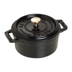 Cocotte ronde La Cocotte Staub fonte 0,25 L, Noir
