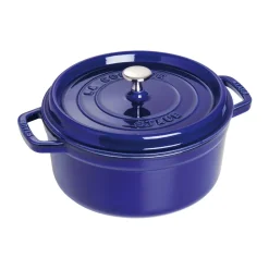 Cocotte ronde La Cocotte Staub fonte 2,6 L, Bleu foncé