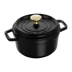 Cocotte ronde La Cocotte Staub fonte 1,2 L, Noir
