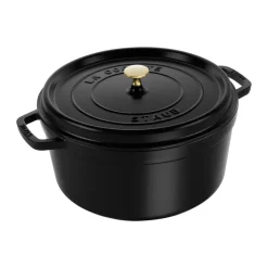 Cocotte ronde La Cocotte Staub fonte 12,6 L, Noir