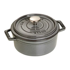 Cocotte ronde La Cocotte Staub fonte 0,4 L, Gris graphite