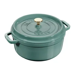 Cocotte ronde La Cocotte Staub fonte 3,8 L, Bois d'eucalyptus