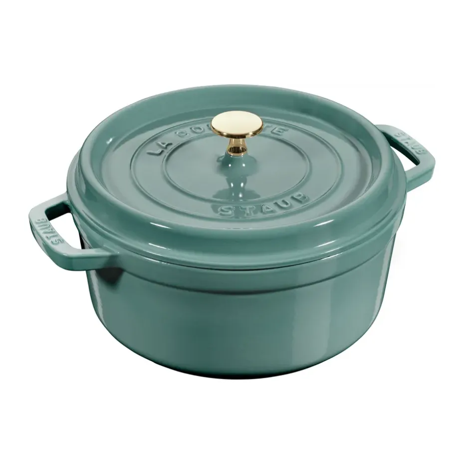 Cocotte ronde La Cocotte Staub fonte 3,8 L, Bois d'eucalyptus