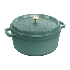 Cocotte ronde La Cocotte Staub fonte 5,2 L, Bois d'eucalyptus