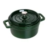 Cocotte ronde La Cocotte Staub fonte 2,6 L, Basilic vert