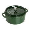 Cocotte ronde La Cocotte Staub fonte 5,2 L, Basilic vert