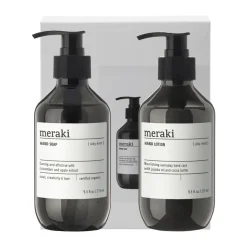 Coffret cadeau Meraki, savon et lotion à mains, Silky Mist