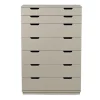 Commode Aoko 7 tiroirs, Beige