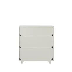 Commode basse Vidja, sable, 3 tiroirs